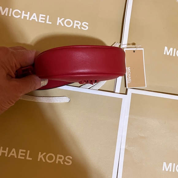 Michael Kors KYLA bag crimson leather charm - Picture 4 of 9